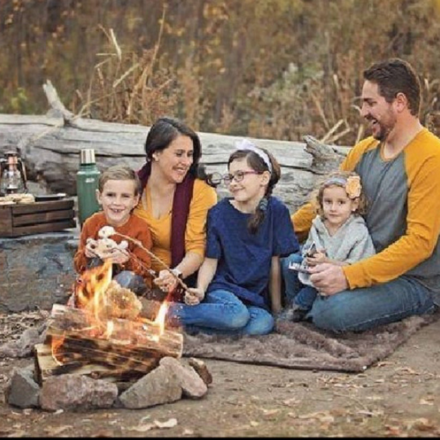 Toasted Marshmallows on Stick for Summer, Camping, Farmhouse Decor