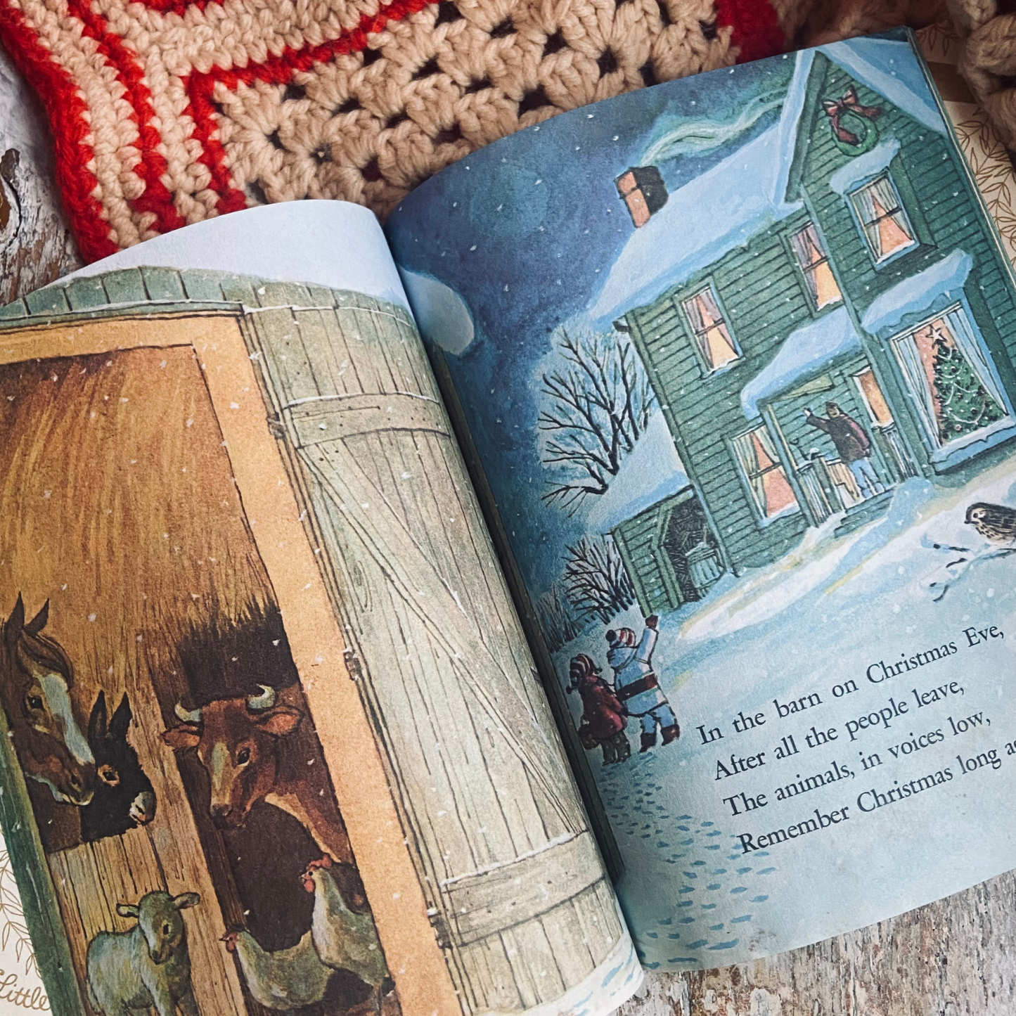 “The Animal’s Christmas Eve”-Vintage Children’s Golden Book 1977