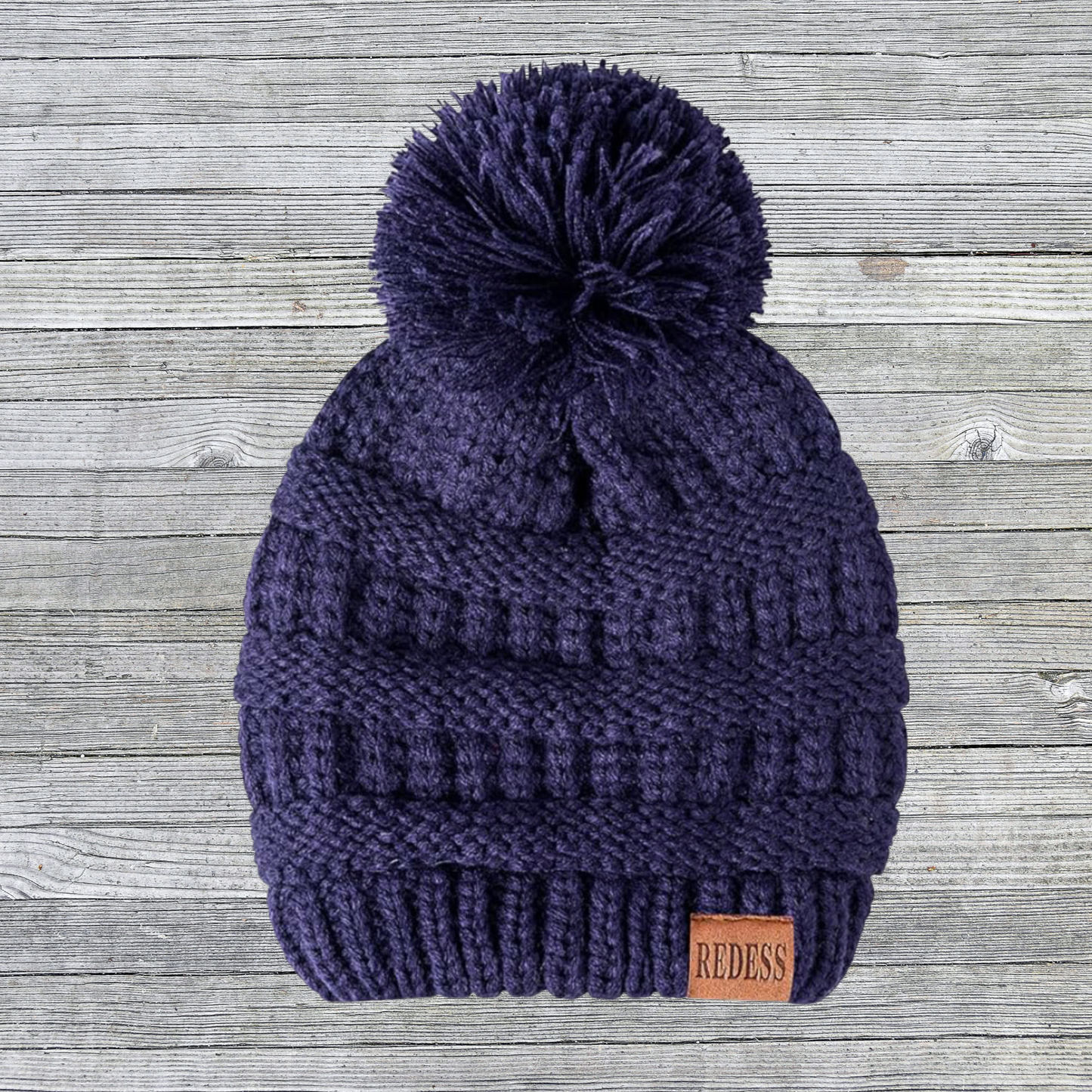 Trees Baby Swaddle Bundle-with Blue Knitted Winter Hat