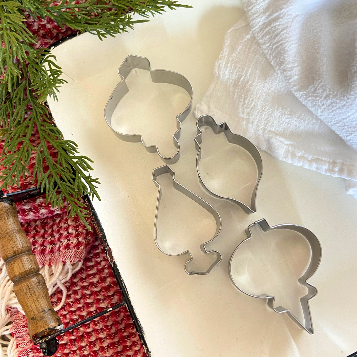 Ornament Cookie Cutters Inspired by Vintage Ornaments-set of 4