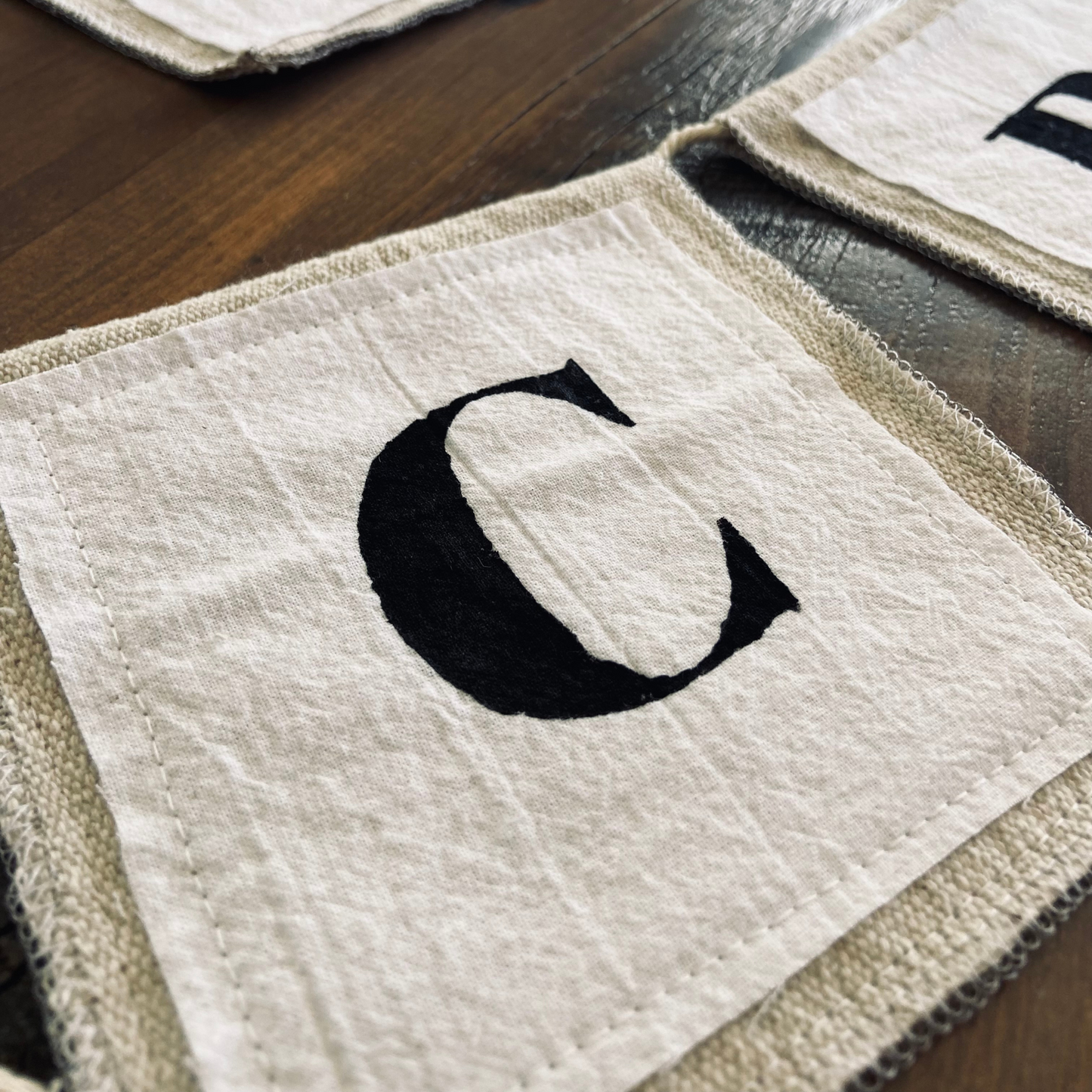 ICE CREAM Hand-Painted Canvas Banner
