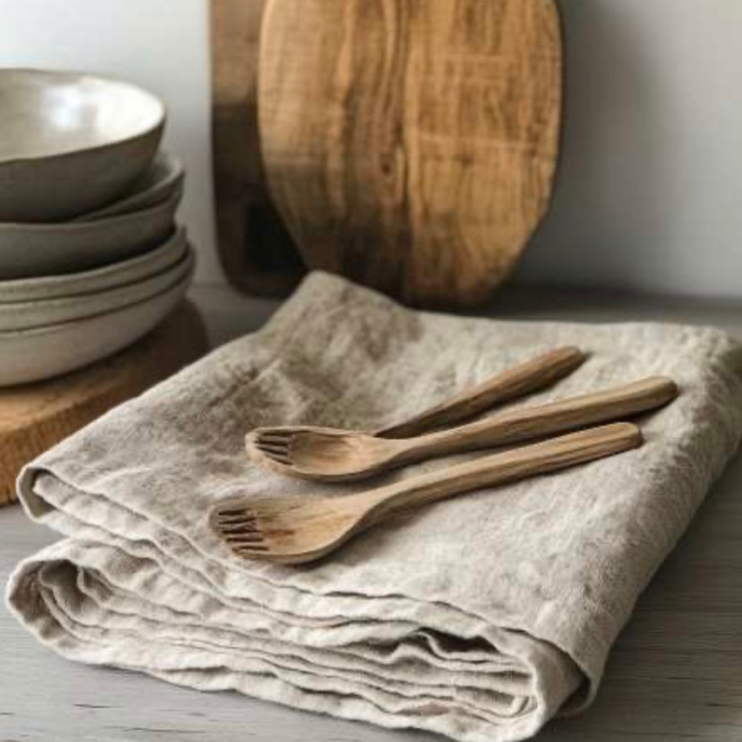 Natural Linen Kitchen Towel