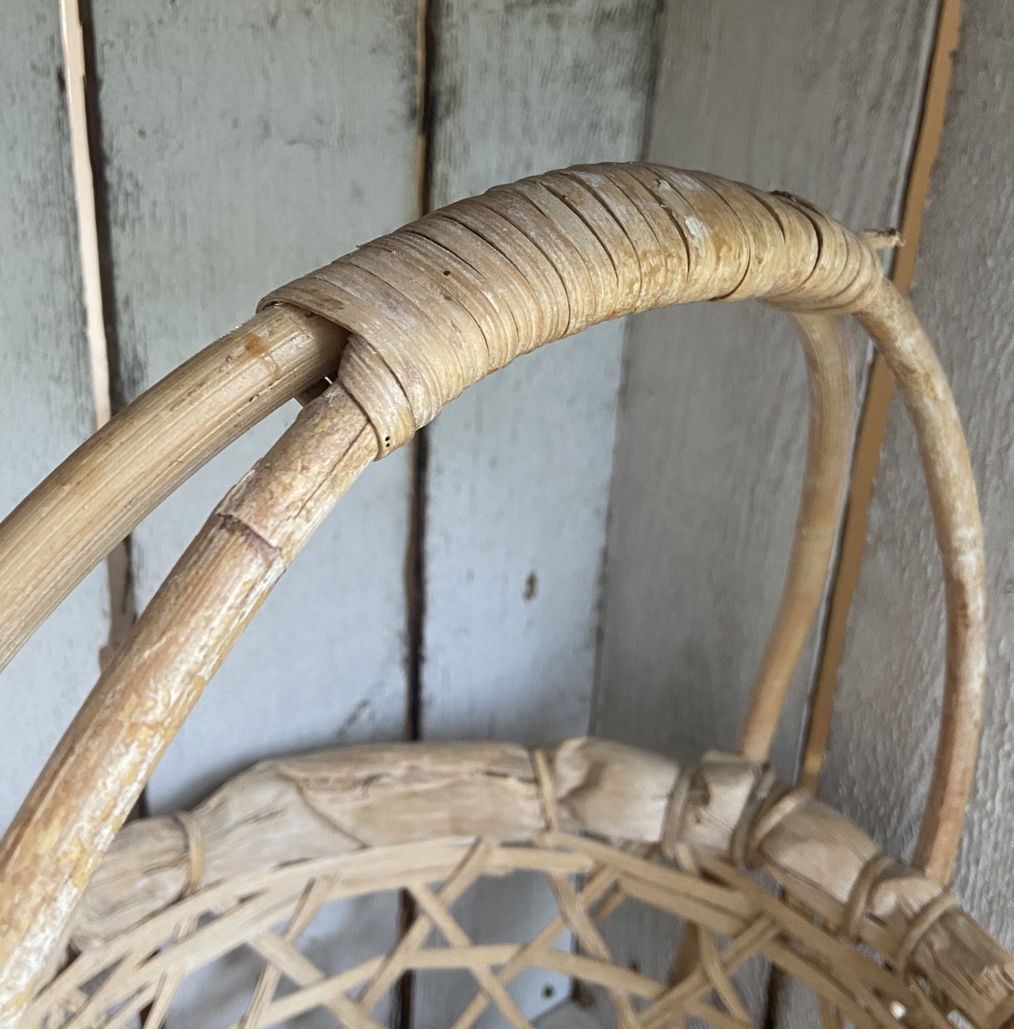 Vintage Corn Husk Basket