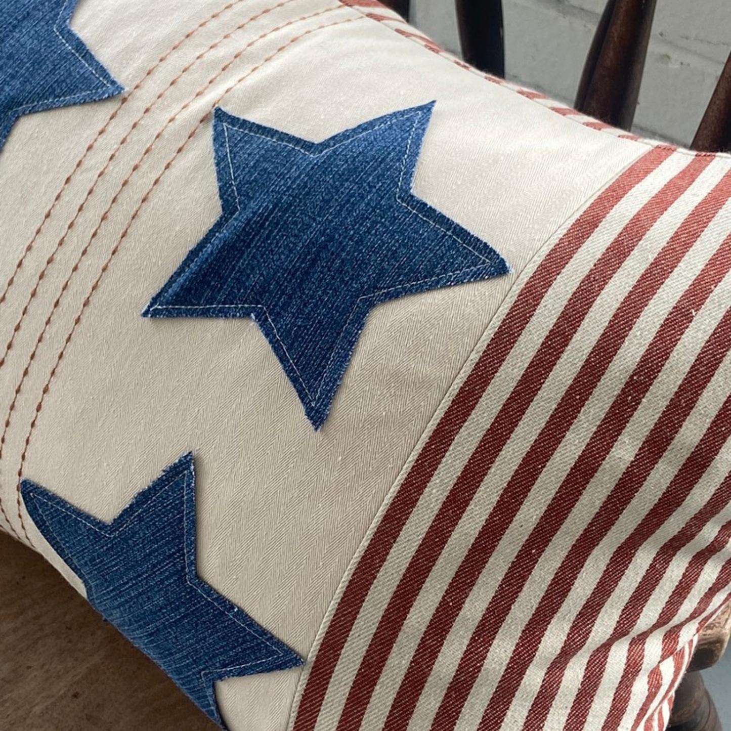 Stars and Stripes Lumbar Pillow