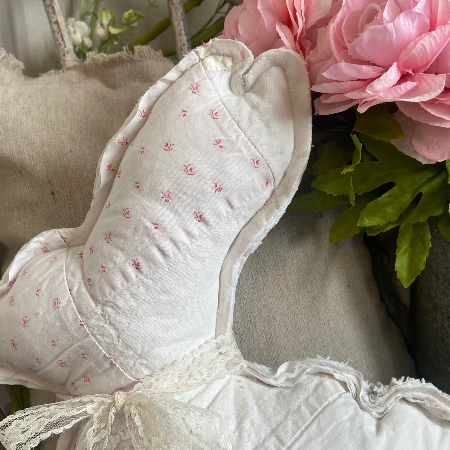 Large Quilted Floral Rabbit