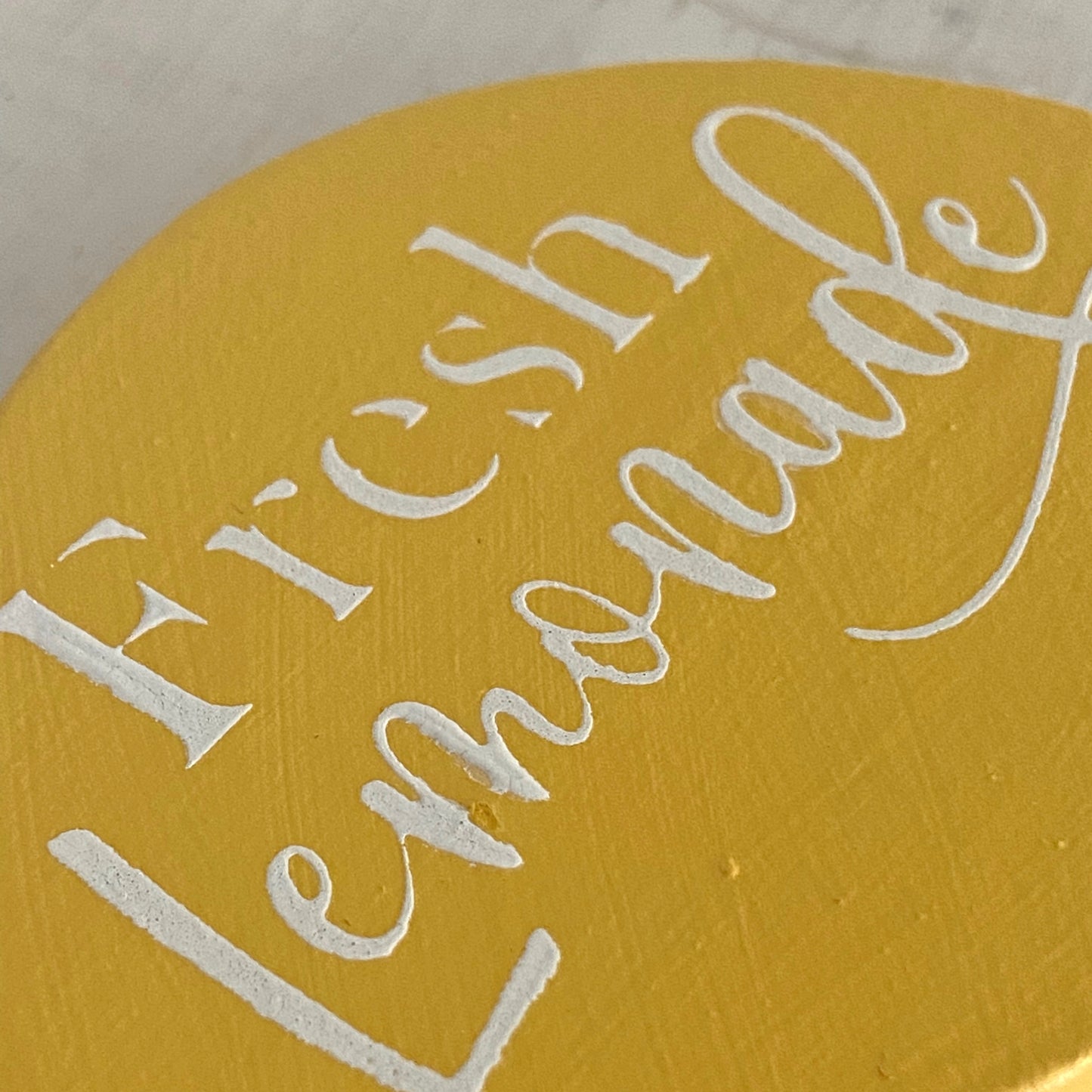 Fresh Lemonade-Wooden Lemon for Mini Tray Displays