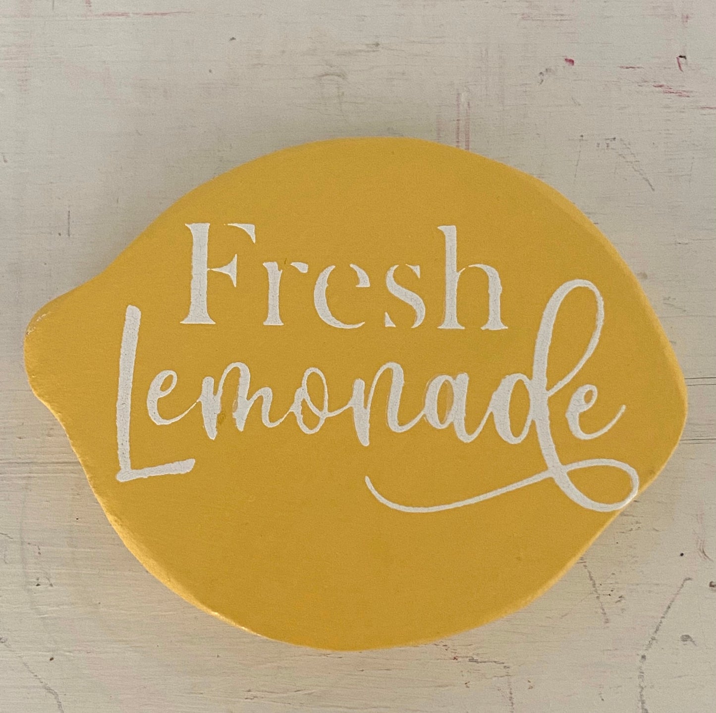 Fresh Lemonade-Wooden Lemon for Mini Tray Displays