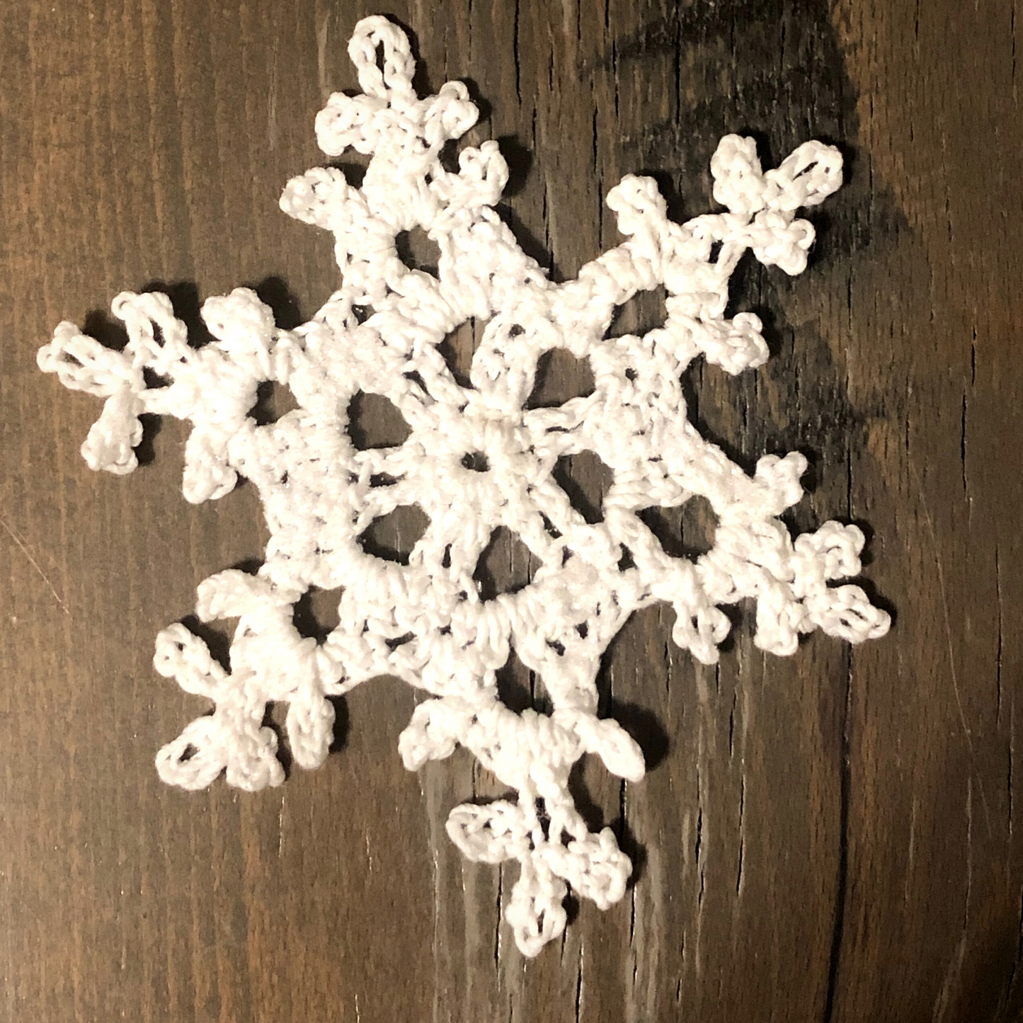 Crocheted Snowflake Ornaments-set of 3