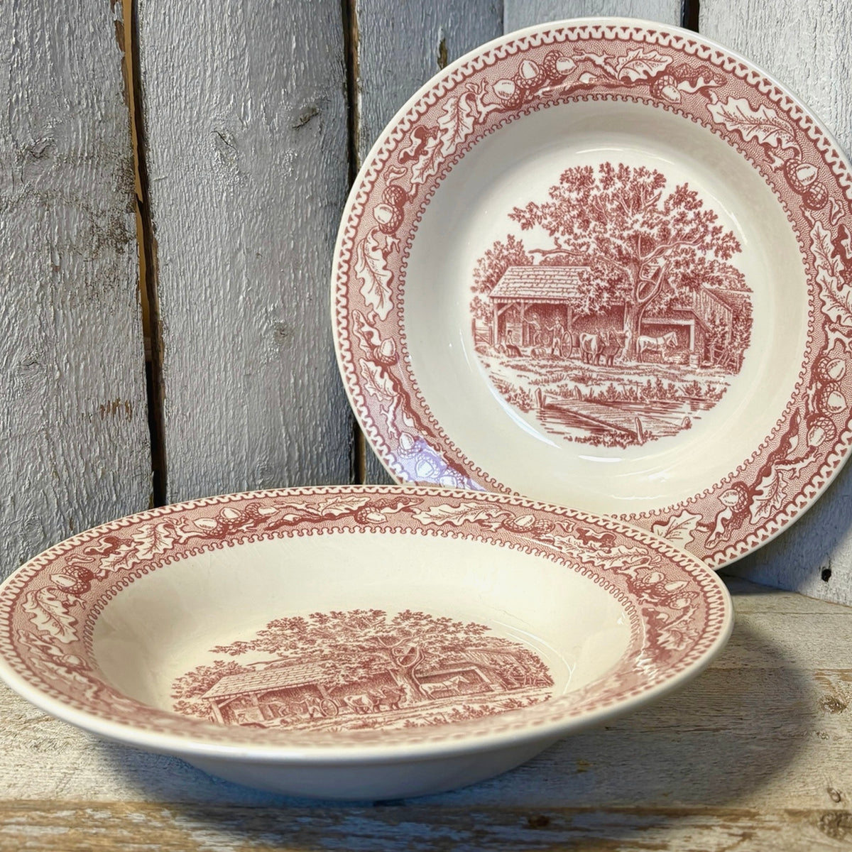 Vintage Royal China Memory Lane Bowls -Set of 2