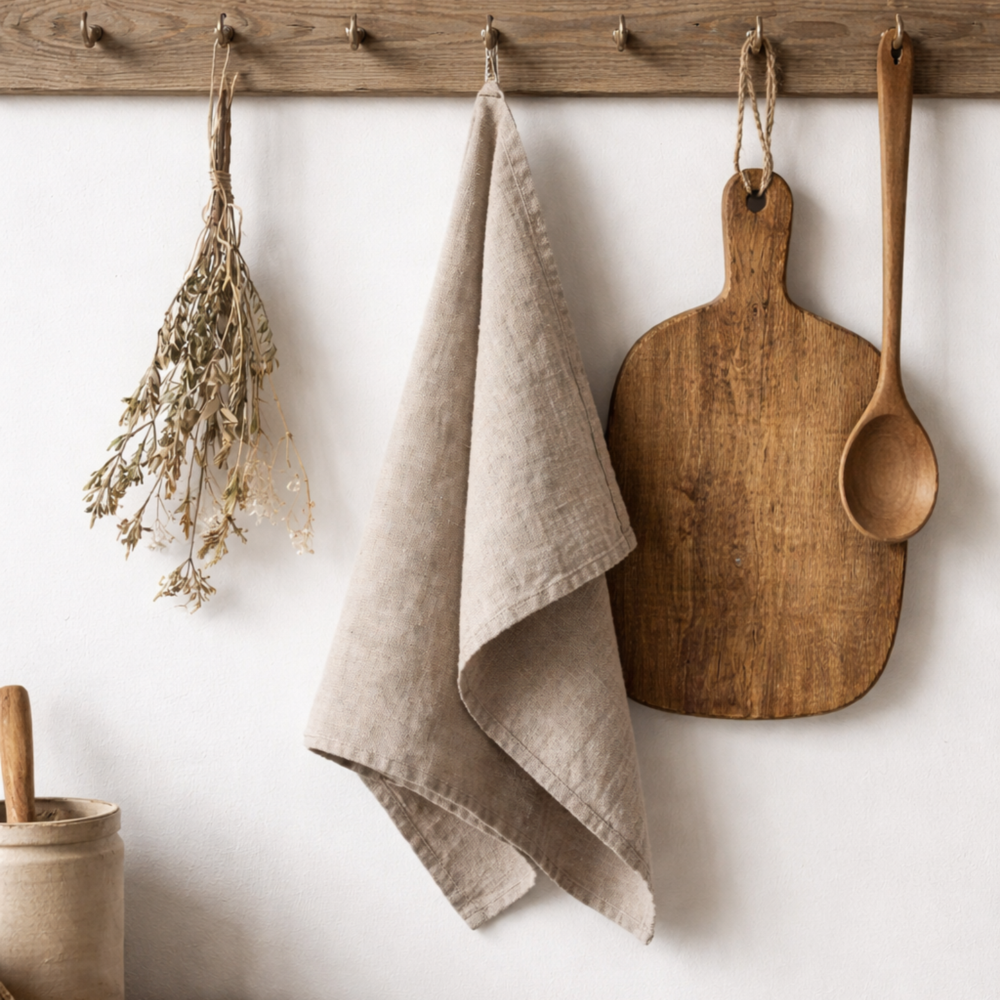 Natural Linen Kitchen Towel