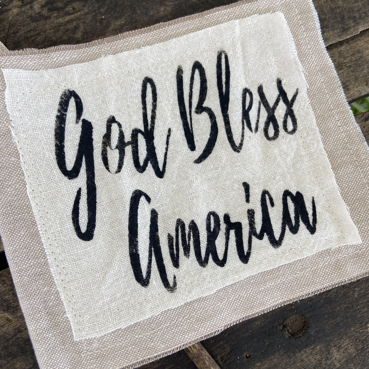 Patriotic Lyric Flags-set of 3