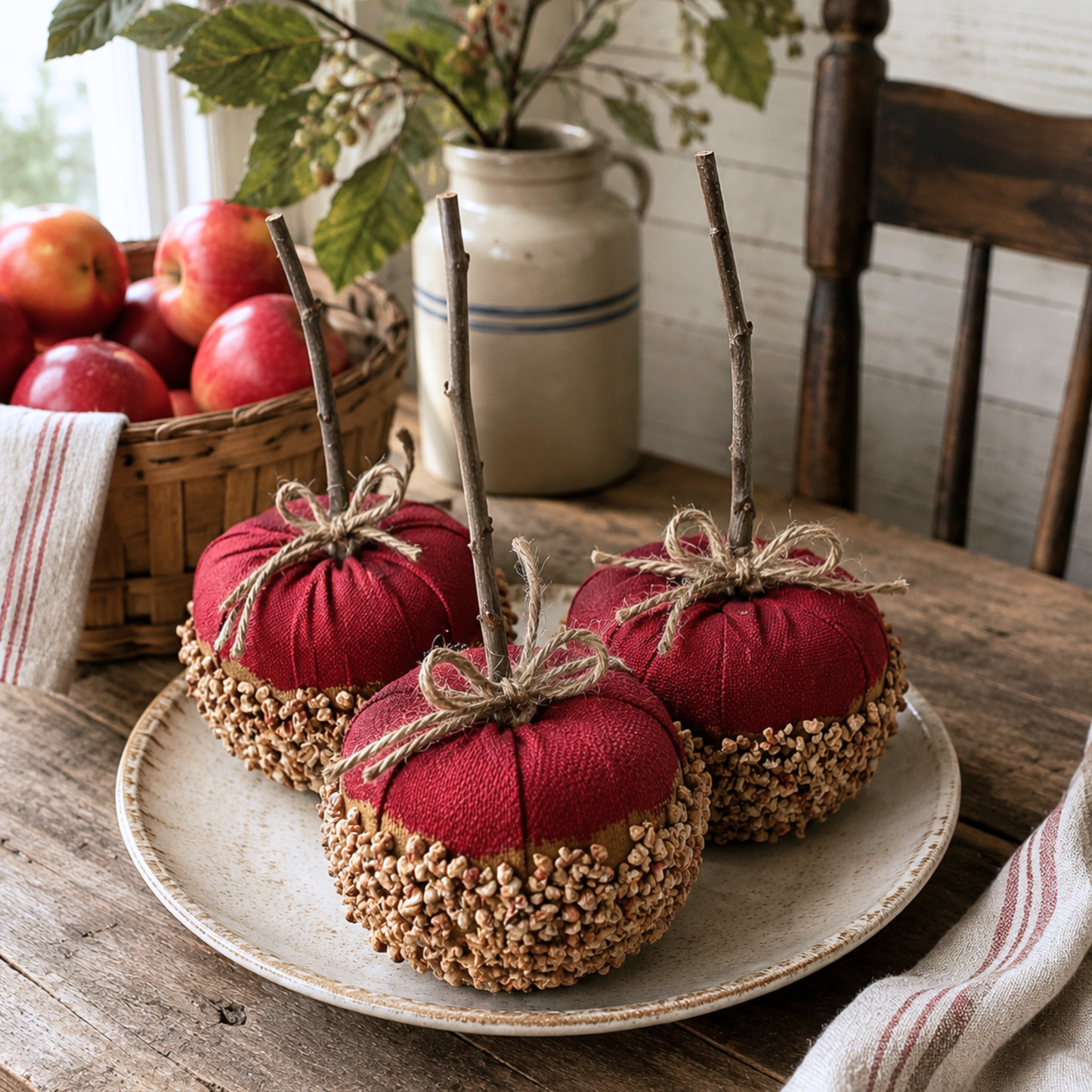 Handmade Caramel Apples w/toasted nuts