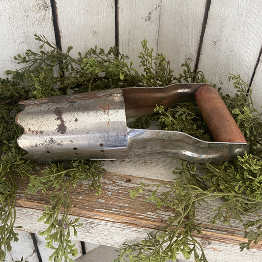 Vintage Metal Bulb Planter