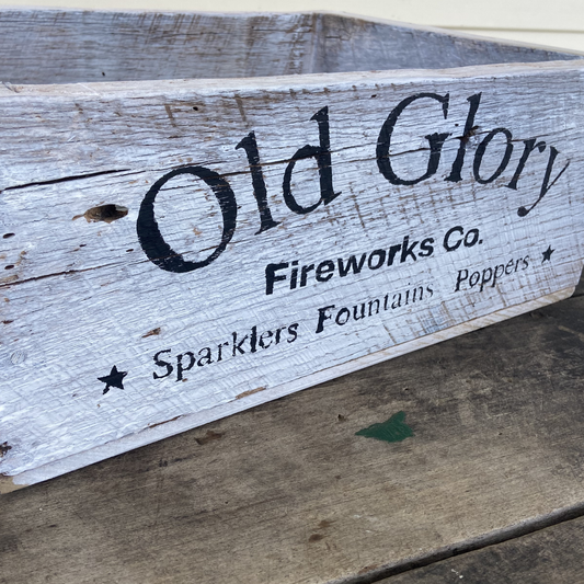 Old Glory Fireworks Salvaged Wood Box
