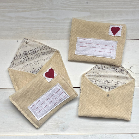Fabric Keepsake Valentine Envelope