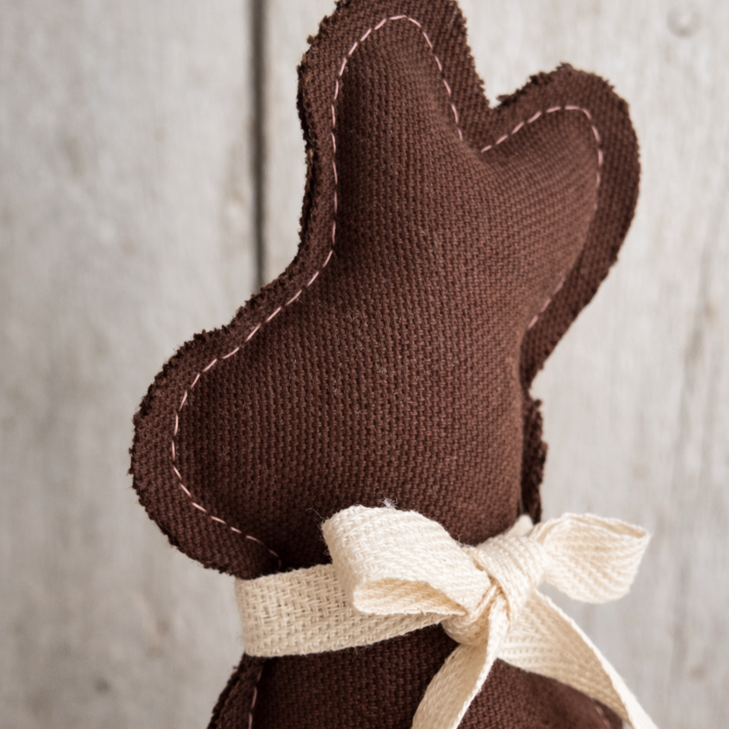 7”  Chocolate Bunnies – Old Fashioned Easter Candy Decor set of 2