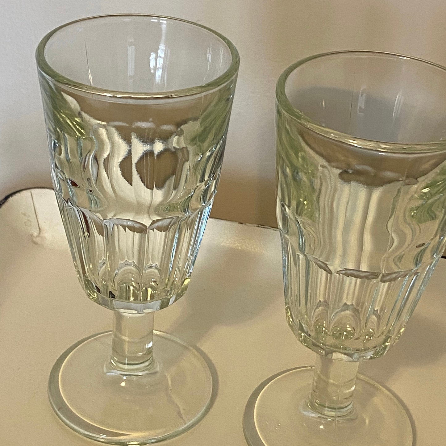 Vintage Soda Fountain Sundae Glasses (Set of 2)