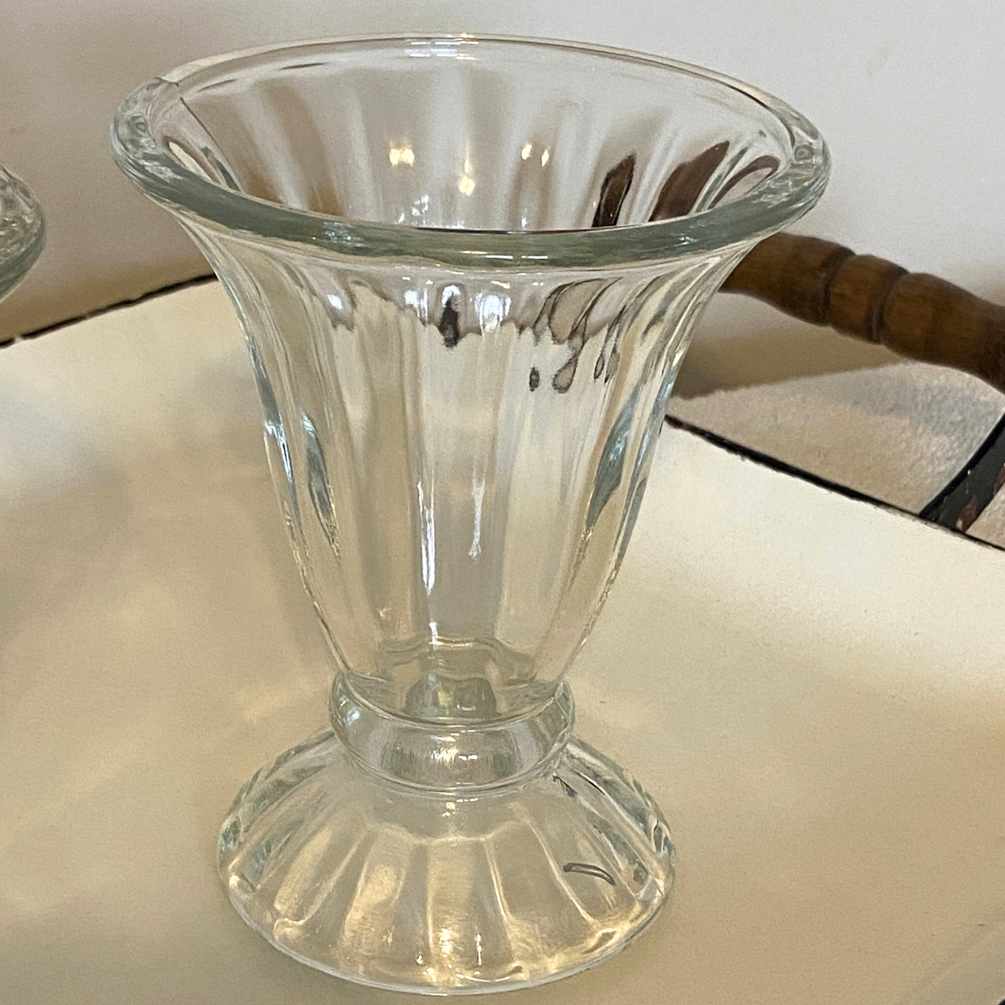 Vintage Glass Ice Cream Sundae Cups – Set of Two