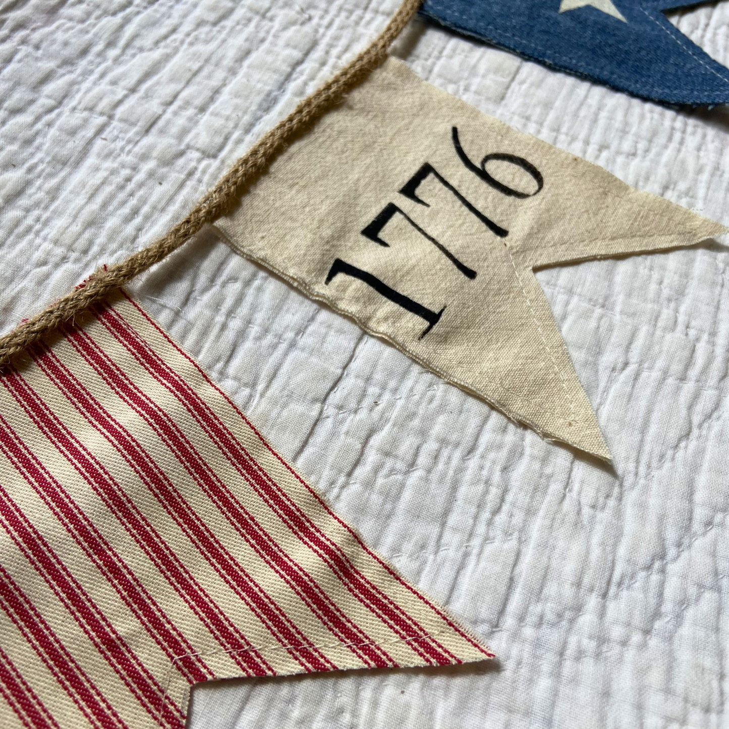 1776 Mini Pennant Banner-2 1/2 ft