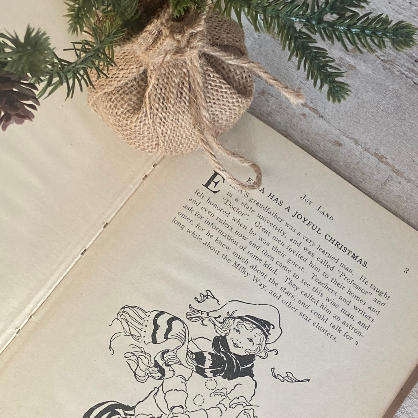 Vintage 1922 “Joy Land” Book – for Christmas Book Collection