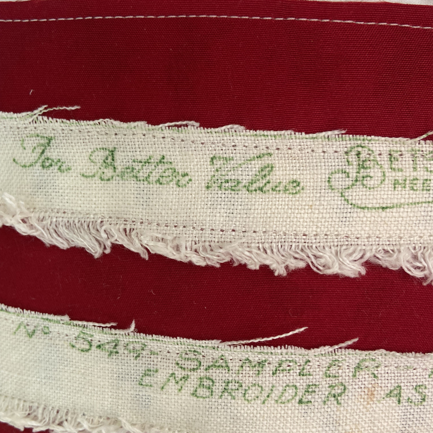 God Bless America Vintage Linen Pillow