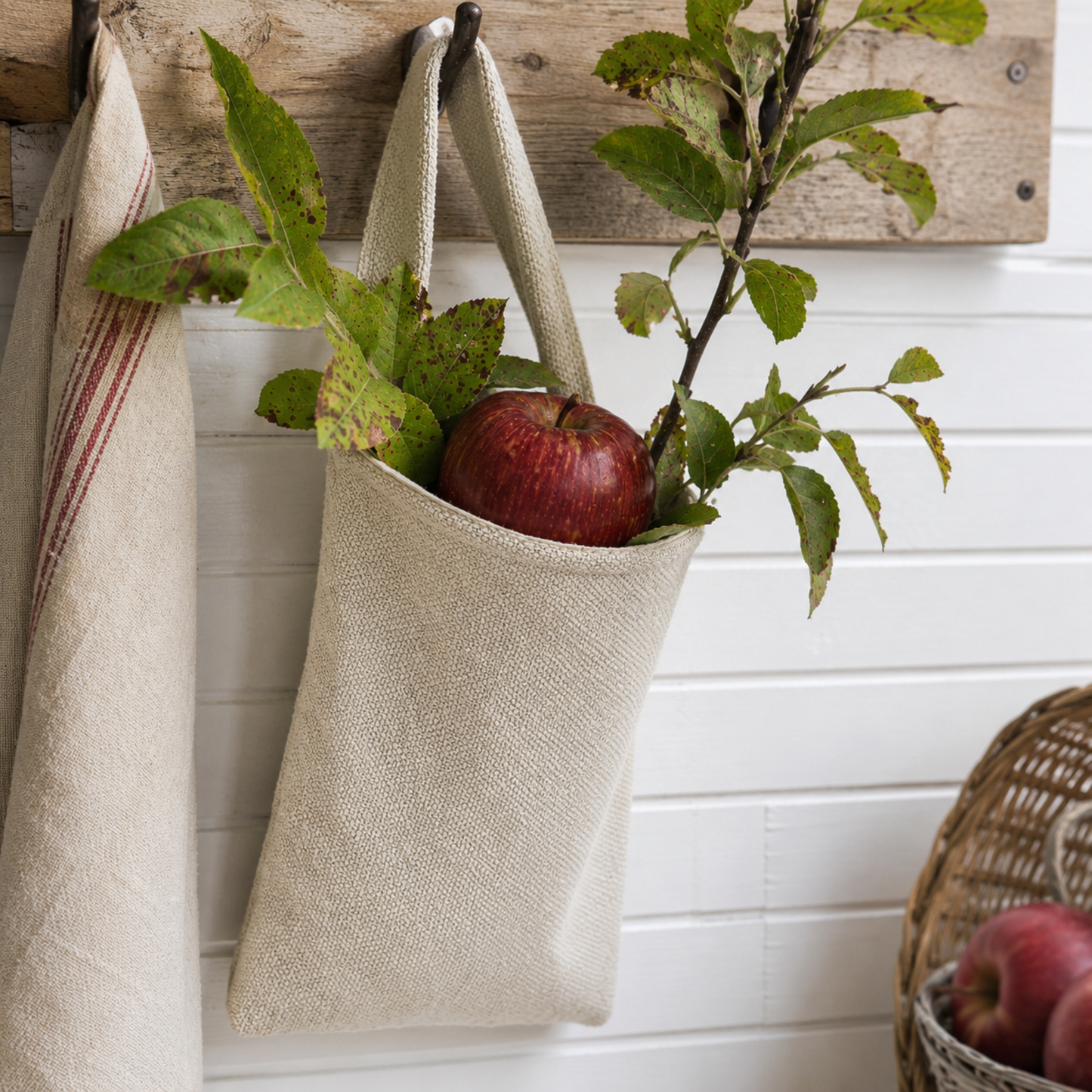 Feed Sack Hanging Peg Rail Bag