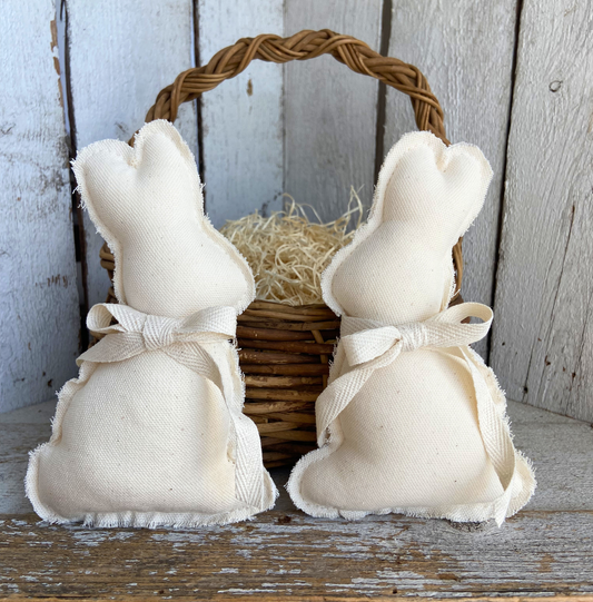 7” White Chocolate Bunny – Old Fashioned Easter Candy set of 2