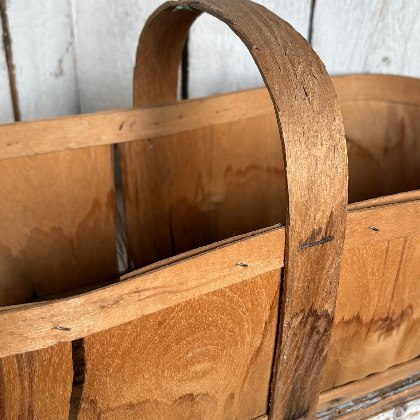Vintage One-Peck Apple Basket