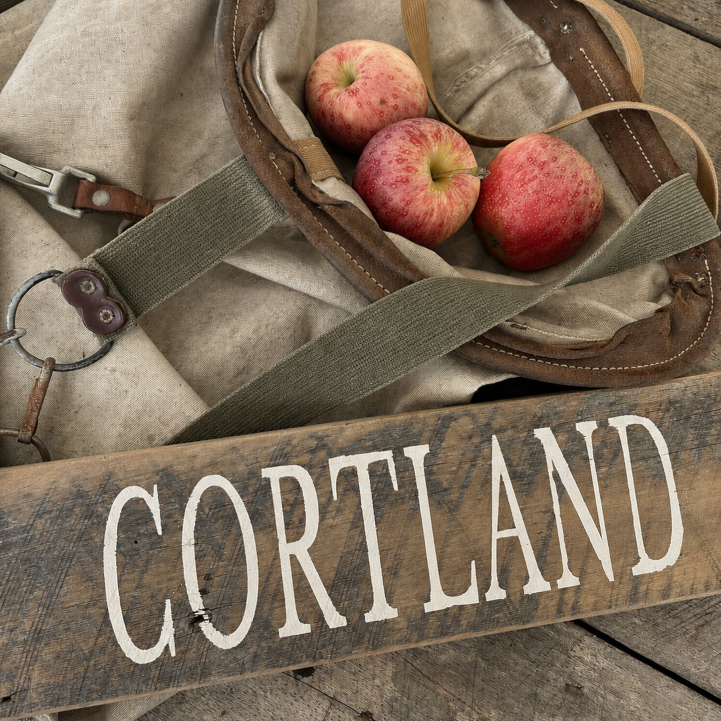Vintage Canvas Apple Picking Bag