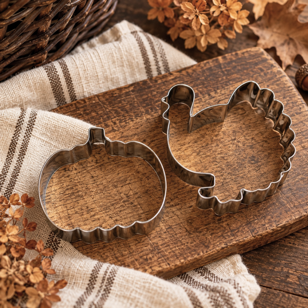 Pumpkin & Turkey Fall Cookie Cutters
