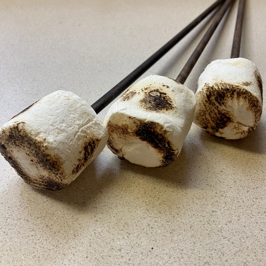 Toasted Marshmallows on Stick for Summer, Camping, Farmhouse Decor