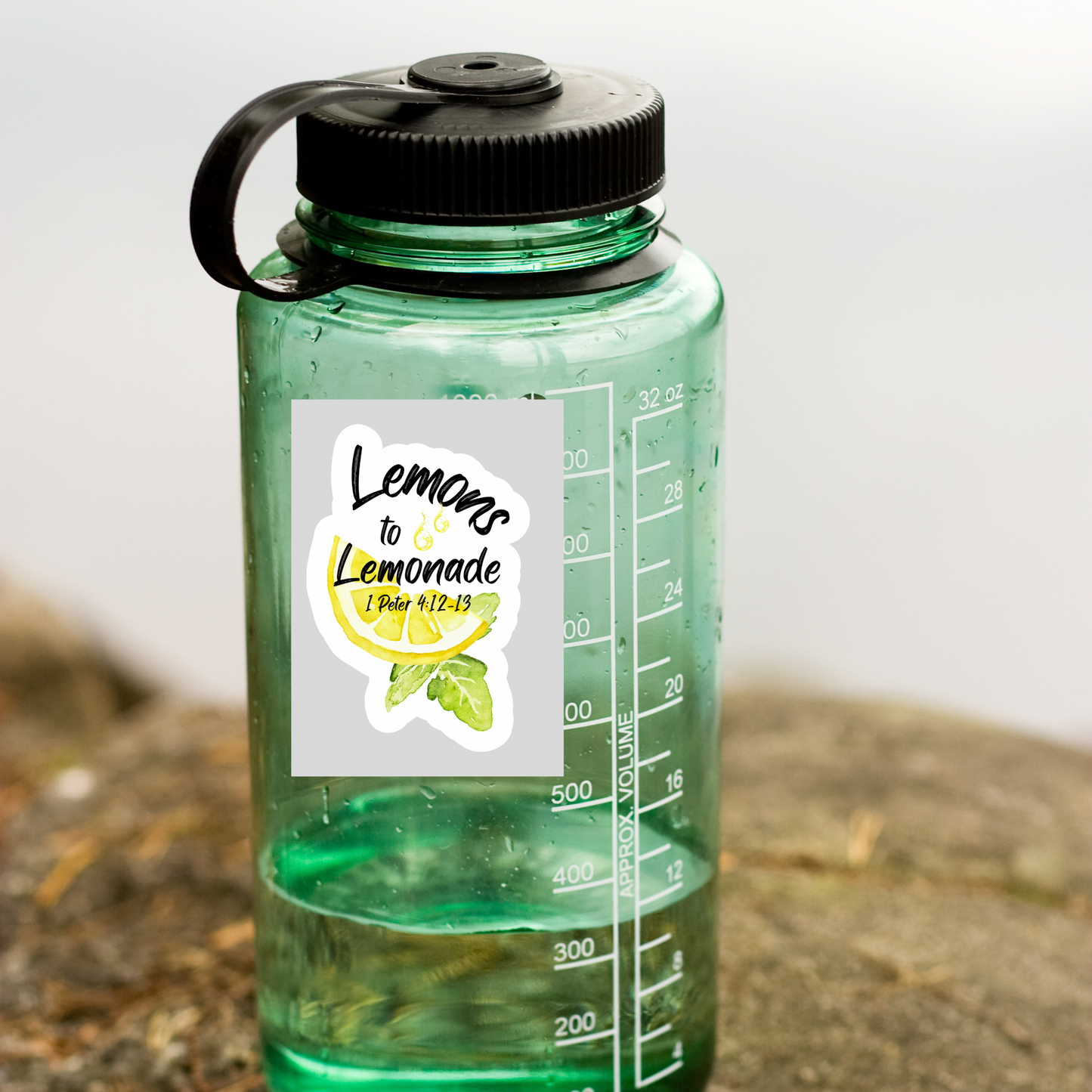 Lemons to Lemonade 1 Peter 4:12-13  Waterproof Sticker