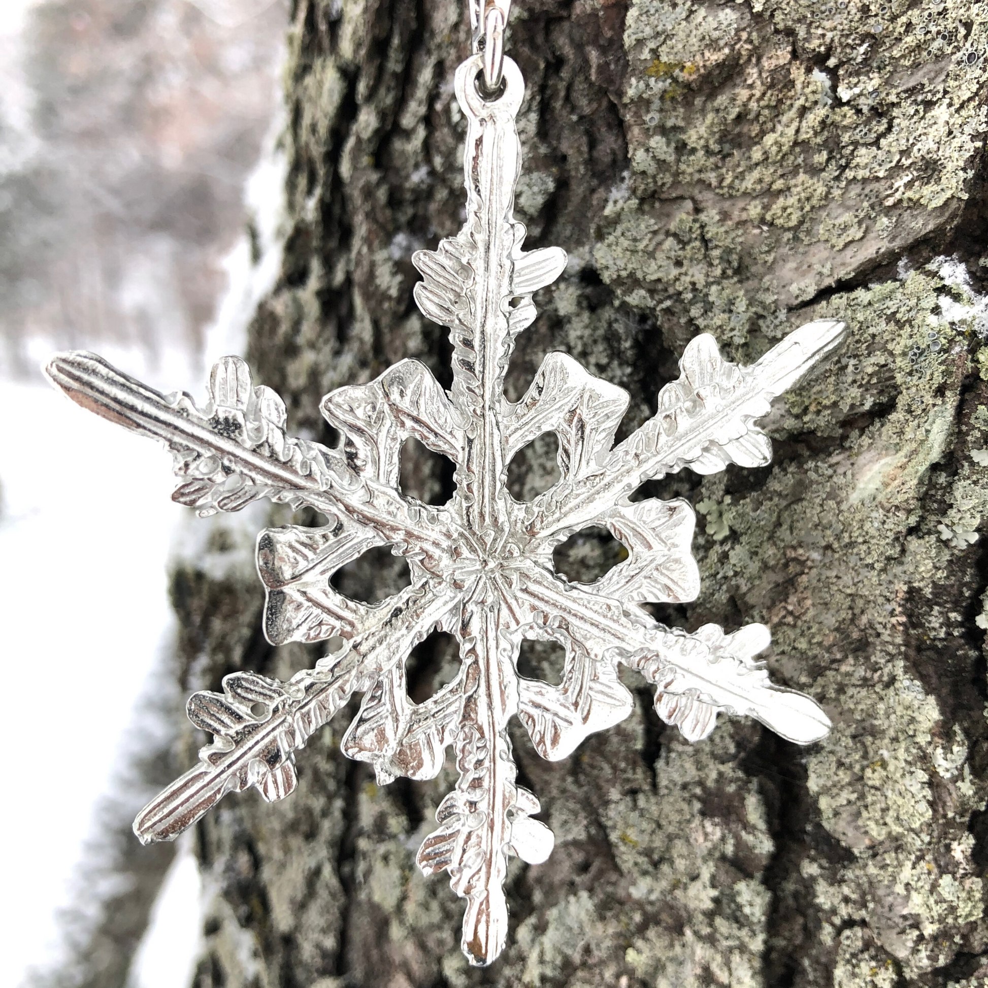 Large snowflake pendant deals